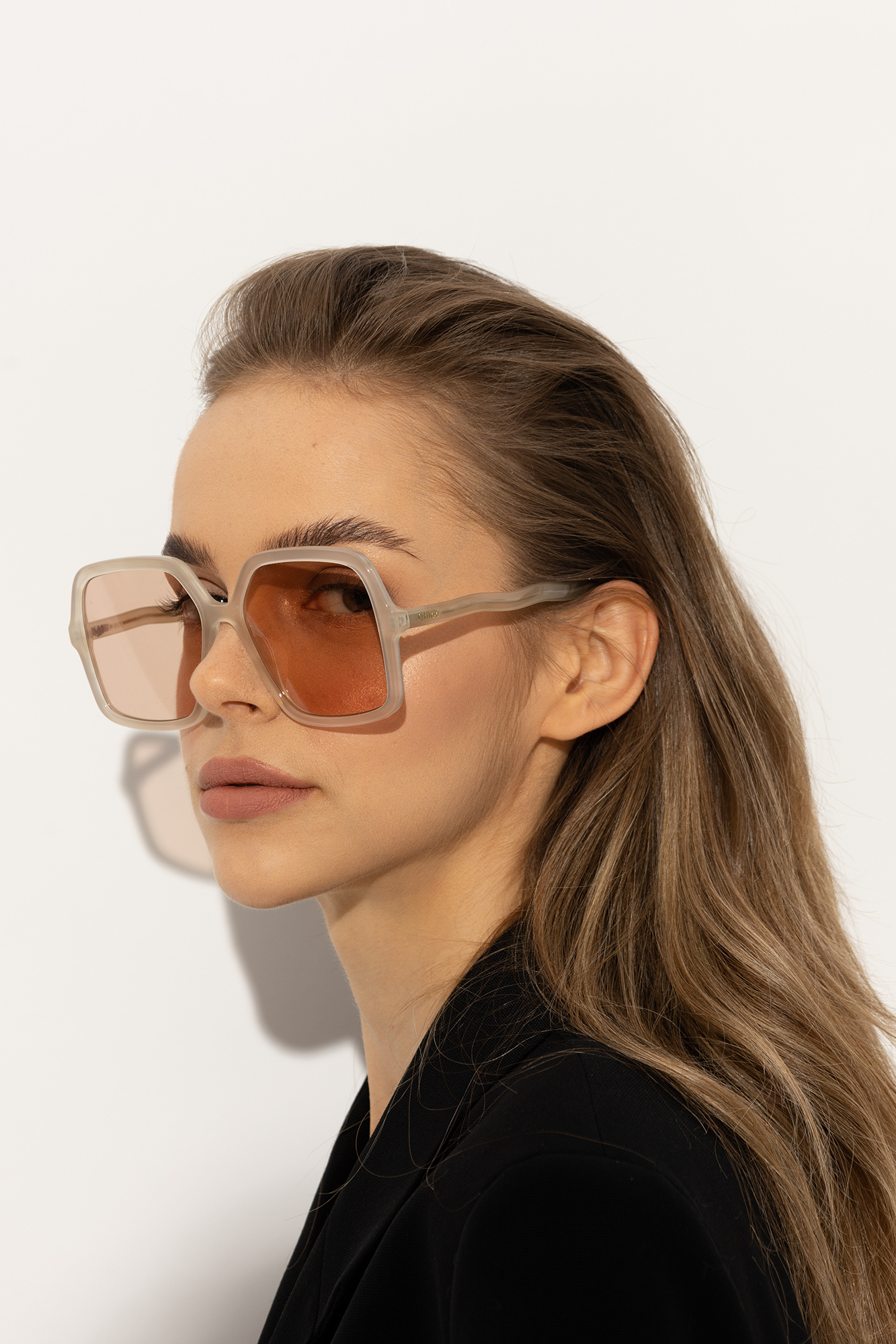 Chloe square best sale aviator sunglasses